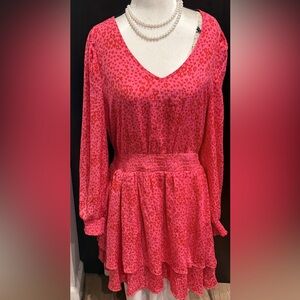 Elegant Pink Mini Dress